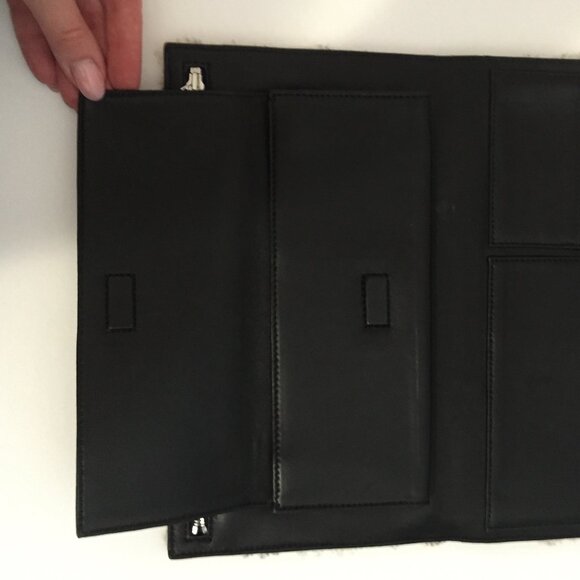 Genuine Fur & Leather Clutch – Luxe Tan Shearling with Black Snakeskin Print - Picture 10 of 11